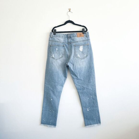 Daisy Street Women Denim Pants Distressed High Rise Medium - Picture 3 of 10